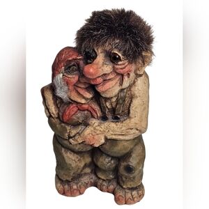 NyForm Troll Loving Quaint Couple Ole Lena #126 Norway Norwegian Figurine Gnome